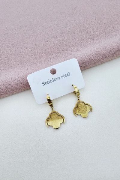 Çelik gold küpe