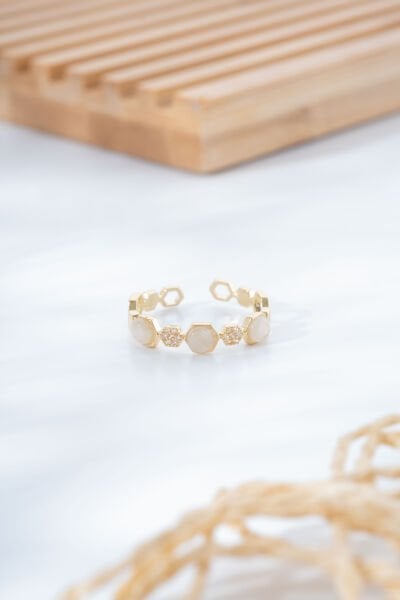 Gold Mini Köşegen Yüzük
