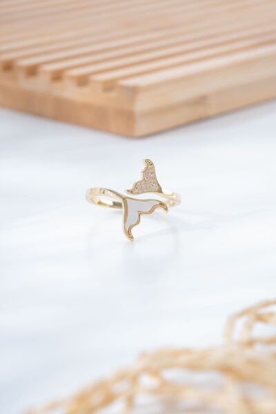 Gold Kelebek Kanadı Yüzük