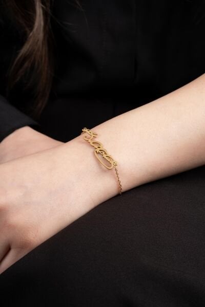 Gold Atatürk Bileklik