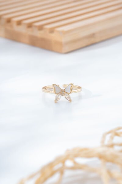 Gold Kelebek Figürlü Yüzük