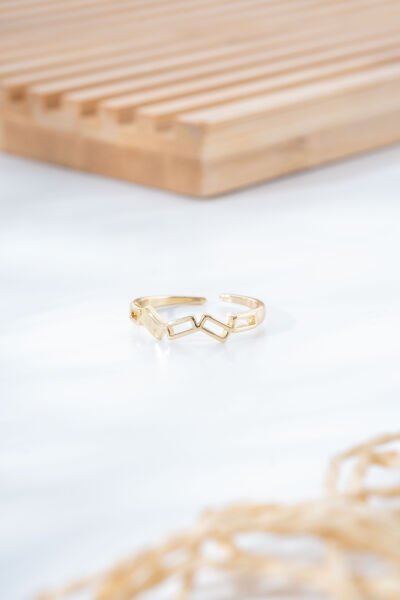 Gold Geometrik Tasarımlı Yüzük