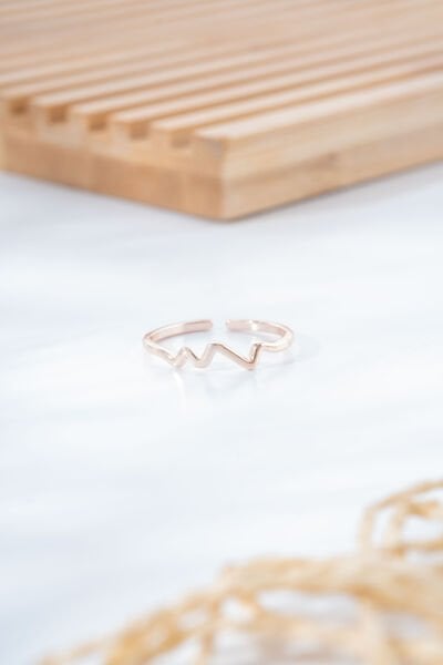 Bakır Zikzak Model Yüzük