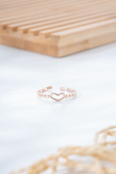 Bakır Çiçek Figürlü Yüzük