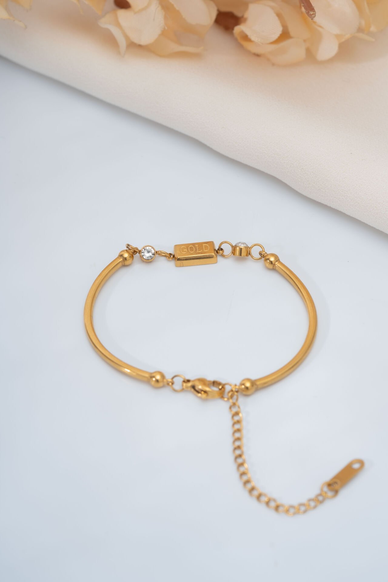 Gold Minimal Külçe Altın Model Bileklik