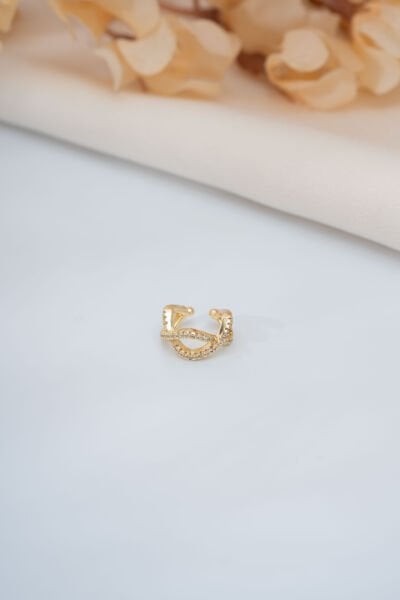 Gold Sonsuzluk Ear Cuff Küpe (Tek Adet Fiyatıdır)