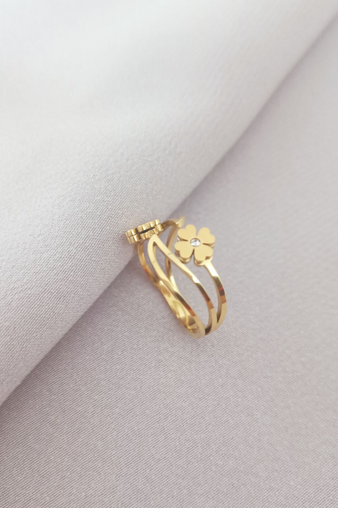Çelik yüzük gold