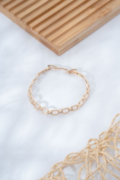 Rose Zincir Formlu Bileklik