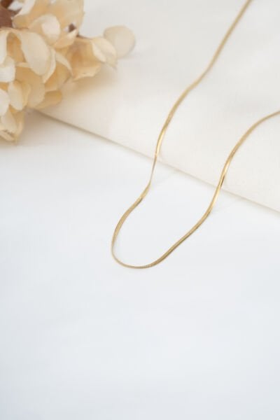 Xuping Gold İnce Ezme Zincir Kolye