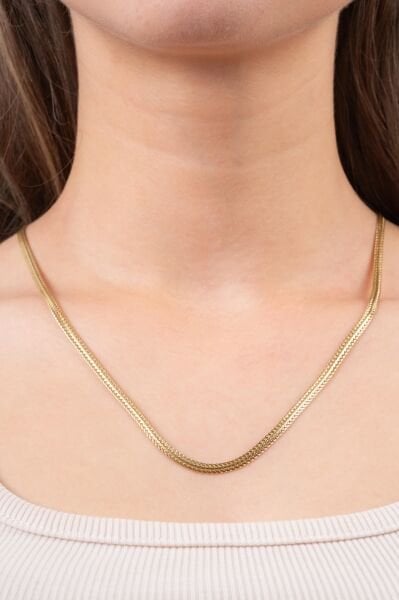 Xuping Gold Kalın Zincir Kolye