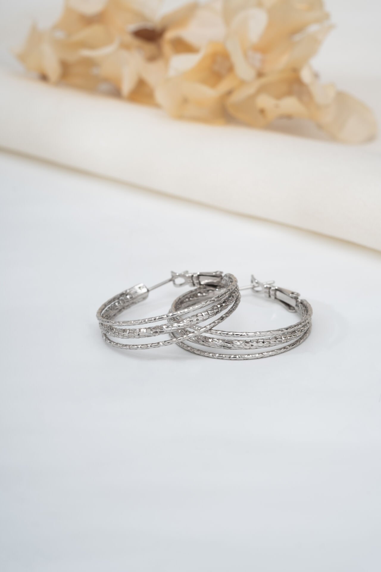 Xuping Silver 3 Halka Küpe