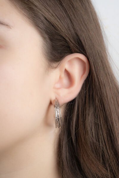 Xuping Silver 3 Halka Küpe