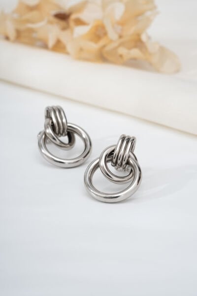 Xuping Silver İç İçe Bağlı Küpe