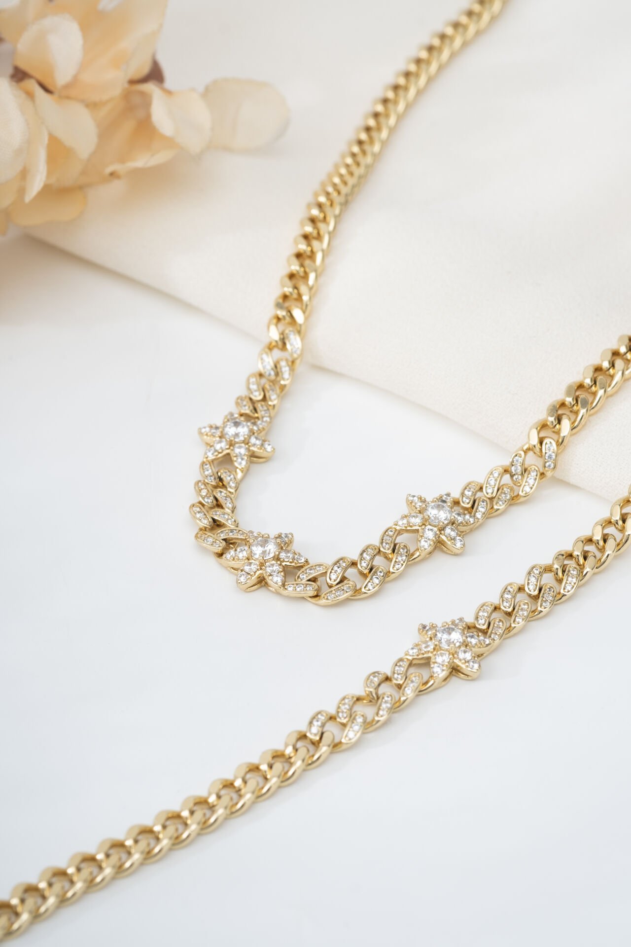 Xuping Gold Cam Çiçek Set