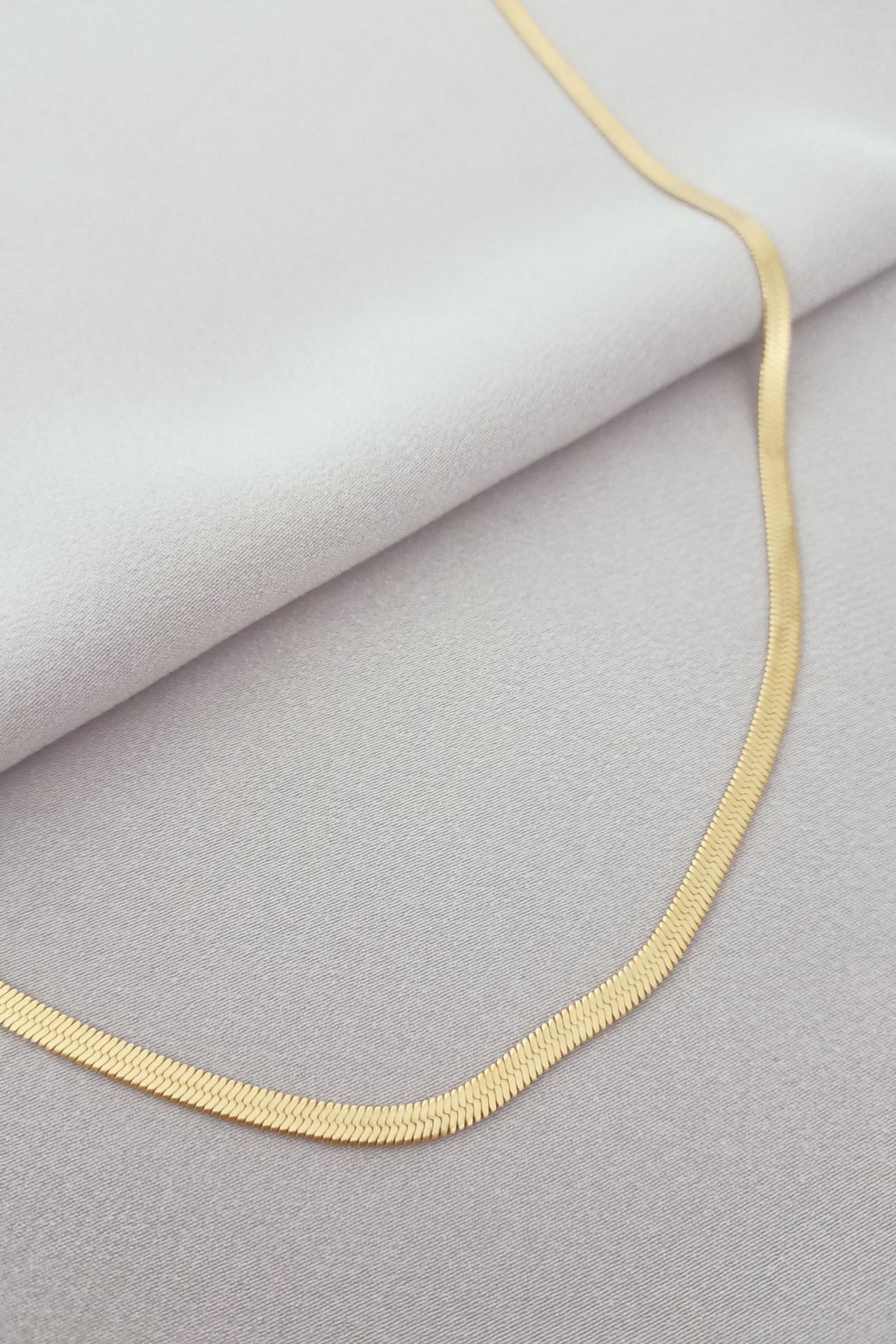 Çelik italyan kolye gold  60 cm Kalın