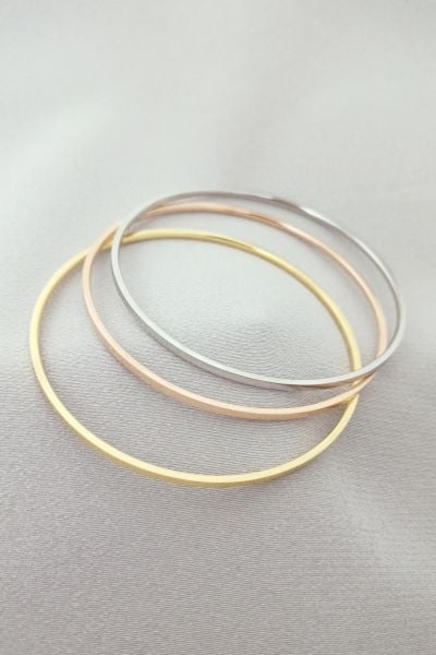 Çelik 3 renk ajda bileklik çapı 7 cm
