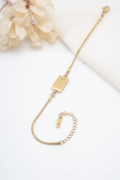 Vıp Gold Külçe Sarma Zincirli Bileklik