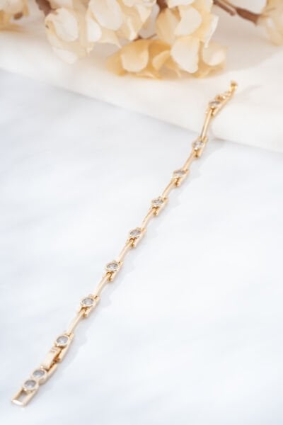 Rose Taşlı Minimal Bileklik