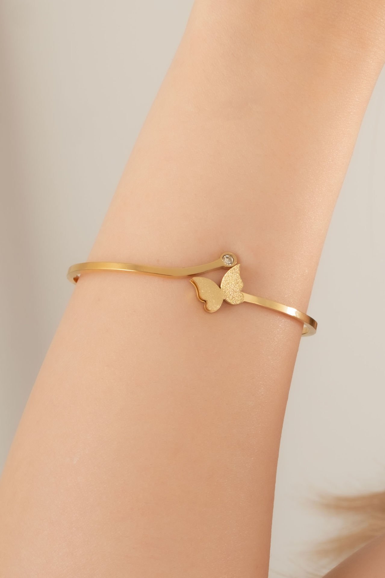 Çelik Kelebek  Model Bileklik