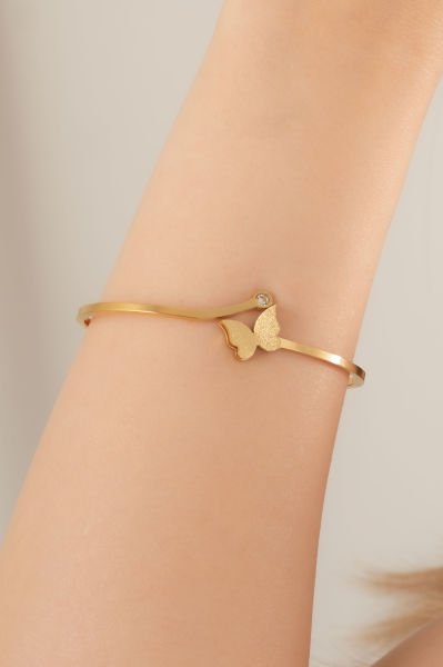 Çelik Kelebek  Model Bileklik