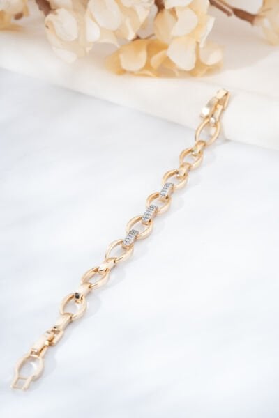 Rose Halka Zirkon Taşlı Bileklik