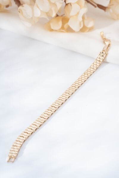 Rose Düz Köşegen Sıralı Bileklik