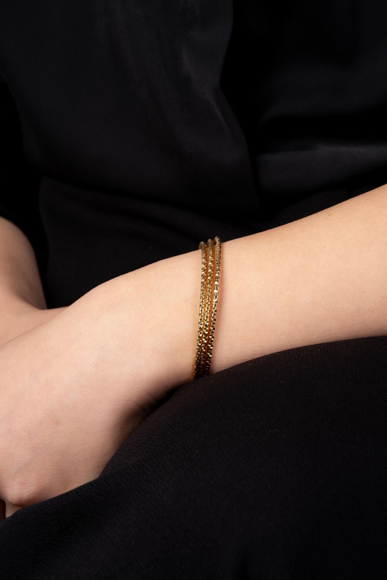 Çelik 3’lü Desenli Kibrit Ajda Bileklik