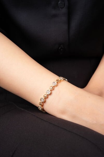 Rose Yıldız Motifli Bileklik