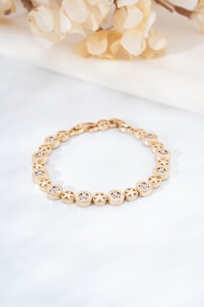 Rose Yıldız Motifli Bileklik