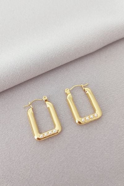 Çelik küpe gold