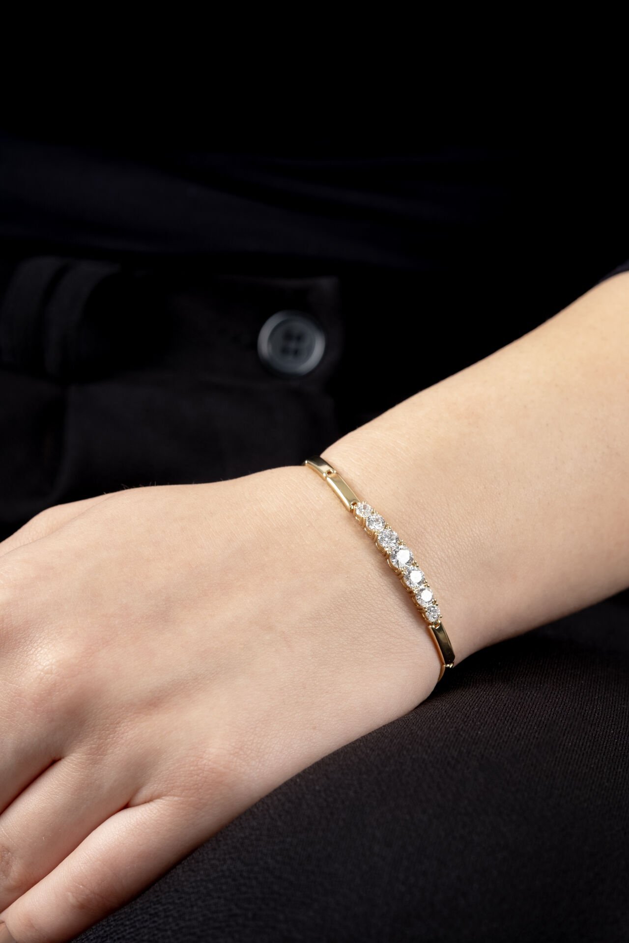 Xuping Gold 7 Taş Adım Bilekliği