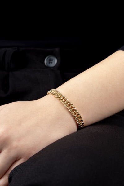 Xuping Gold Ezme Taşsız Bilekliği