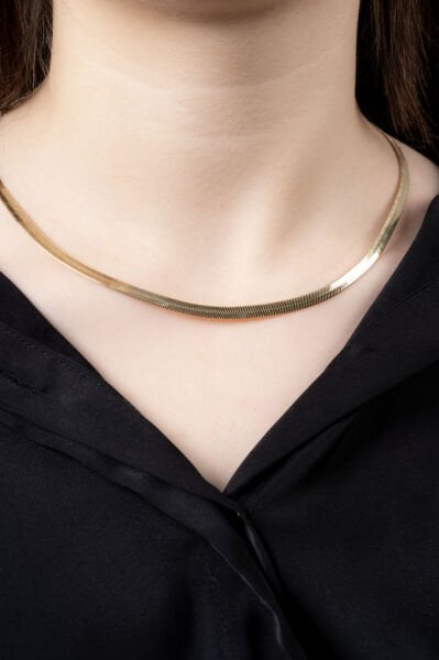 Xuping Gold İtalyan Ezme Zincir