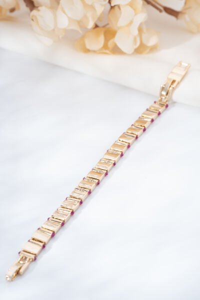 Rose Kırmızı Detaylı Kalem Bileklik