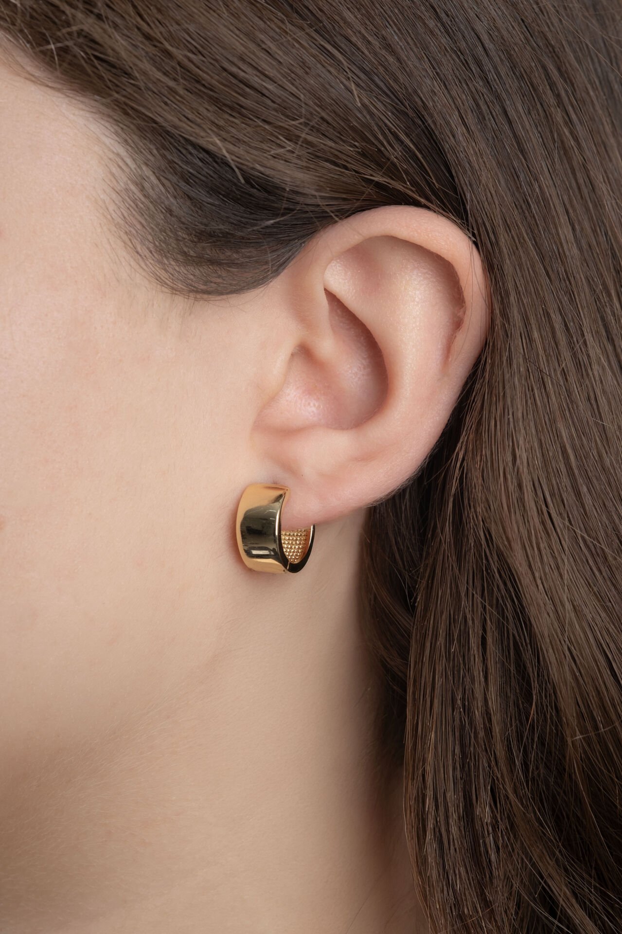 Xuping Gold Oval Küpe