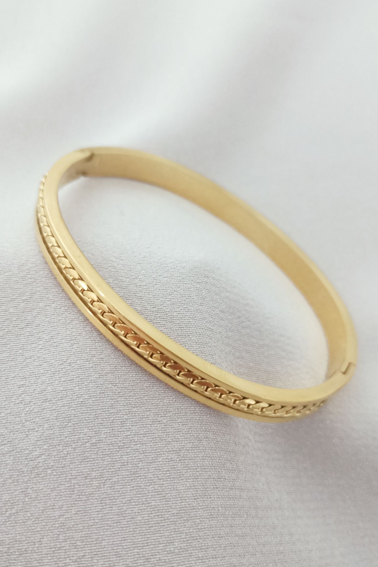 Çelik bileklik gold
