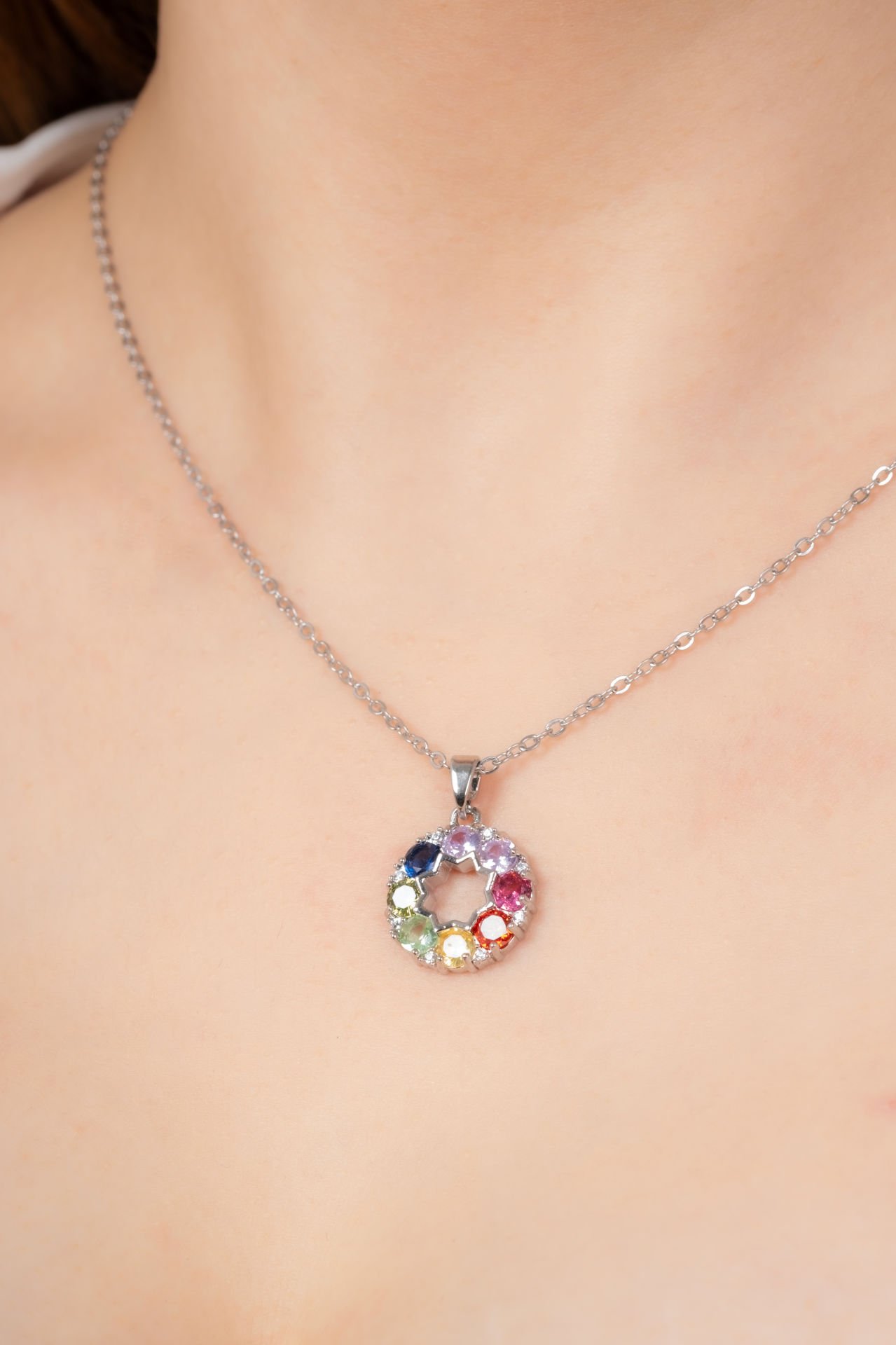 Çelik Silver Renkli Kolye