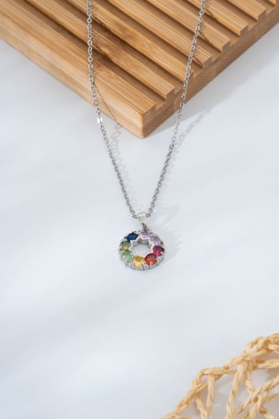 Çelik Silver Renkli Kolye