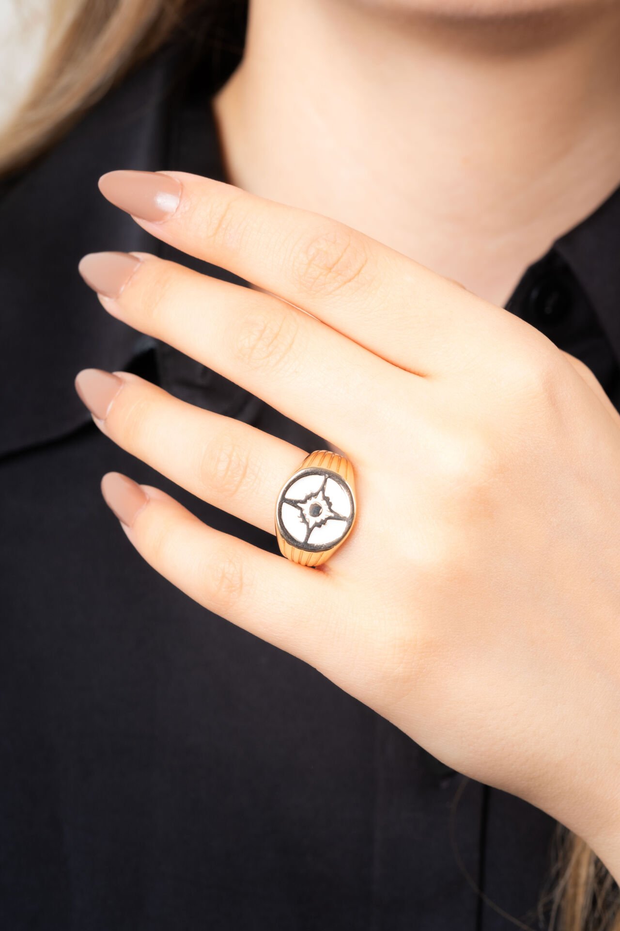 Rose Pusula Desen Yüzük