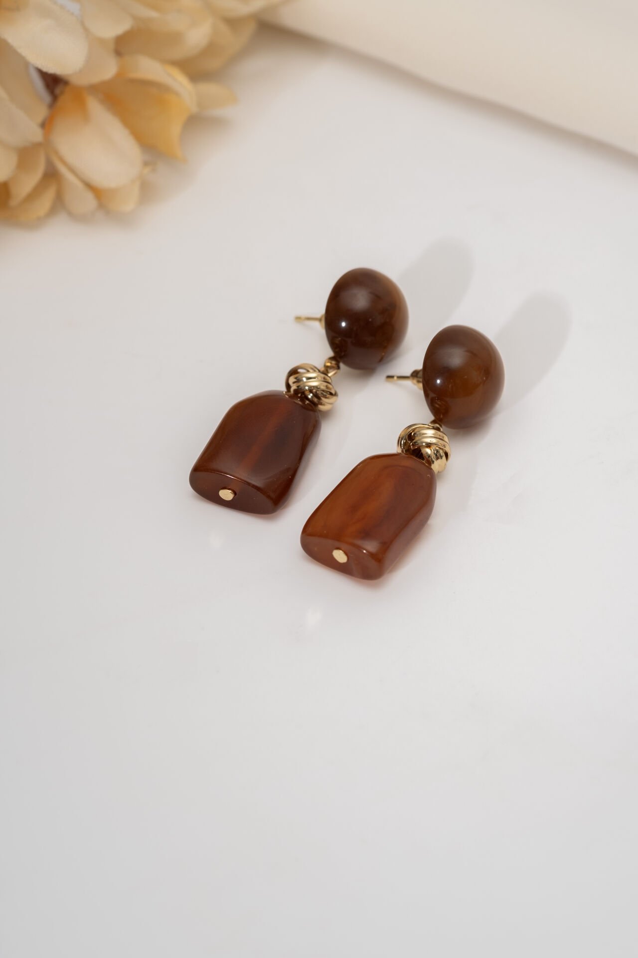 VIP  Amber Şişe Küpe