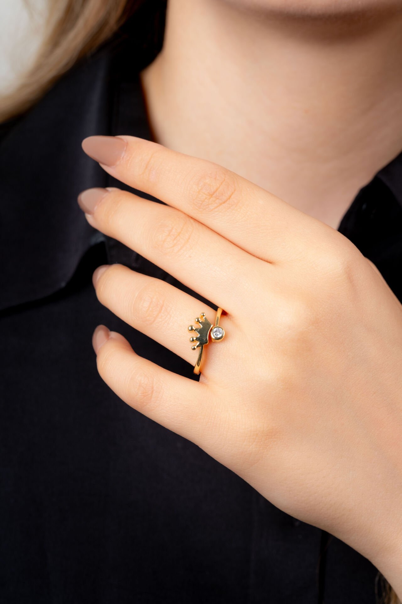 Gold Kral Tacı Yüzük