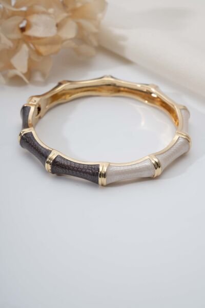 VIP EKLEM AMBER BEYAZ MİNELİ KELEPÇE