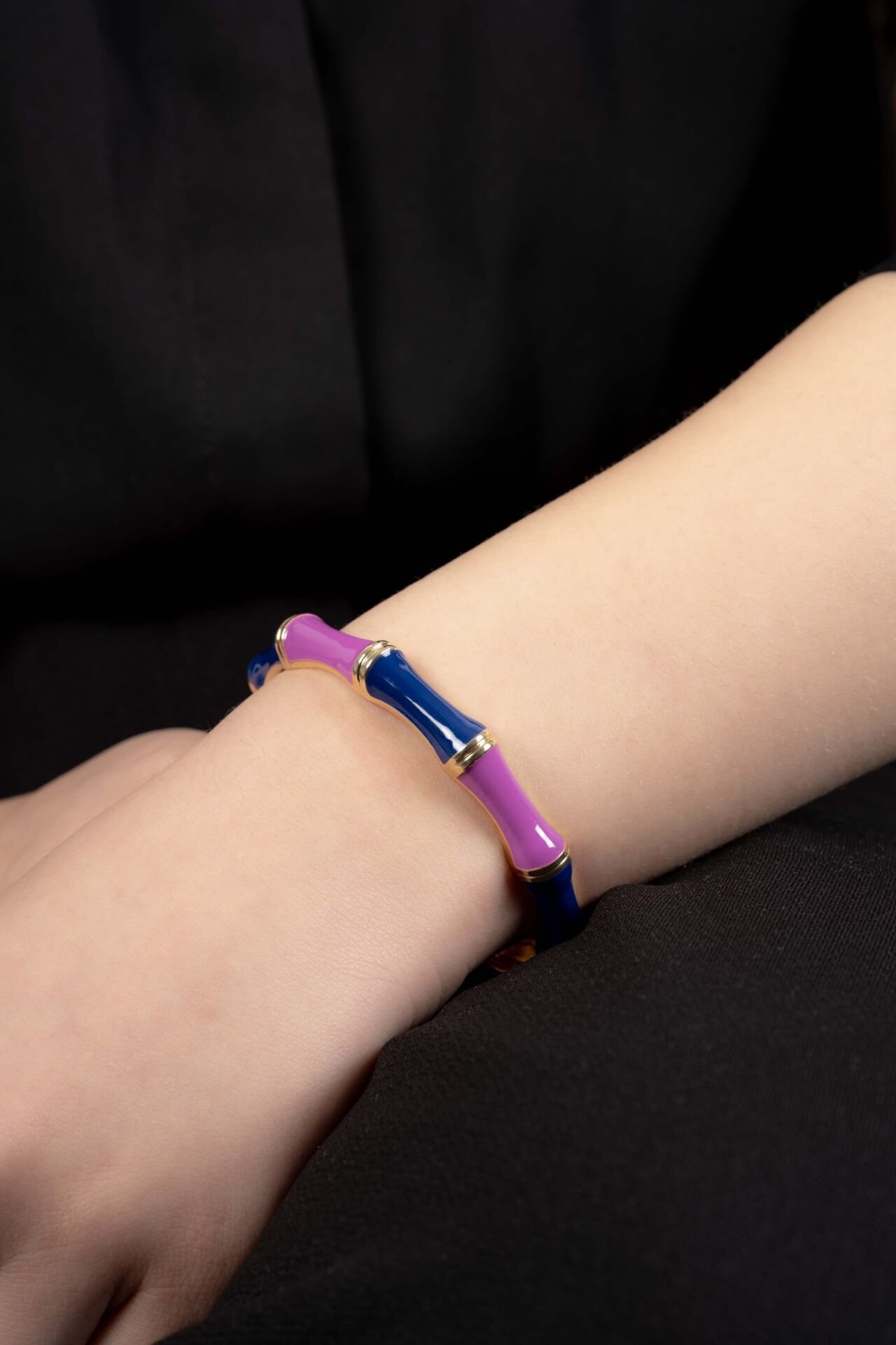 VIP MİNELİ EKLEM PEMBE MOR KELEPÇE