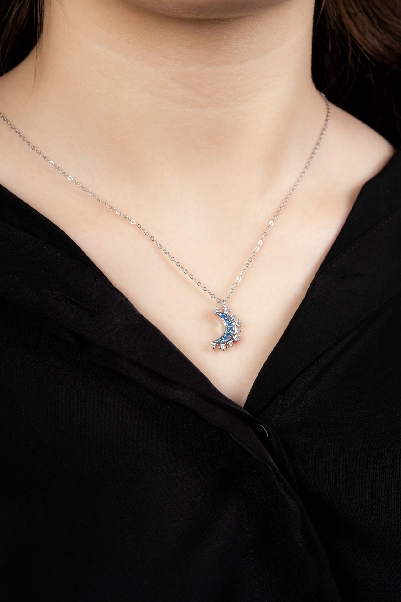 Silver Gold Tamamlayıcı Uzun Kolye