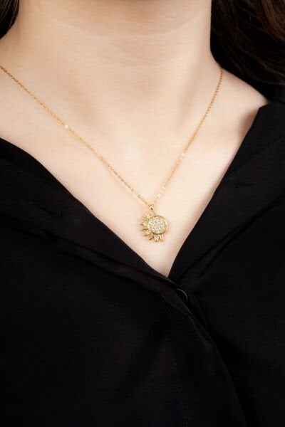 Silver Gold Tamamlayıcı Uzun Kolye