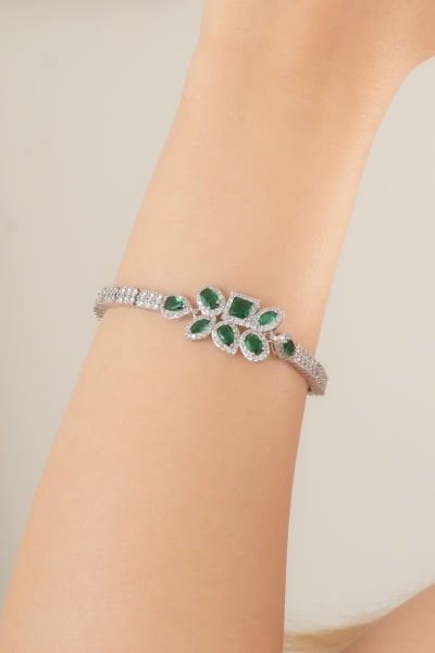 Vip Yeşil Taşlı Bileklik