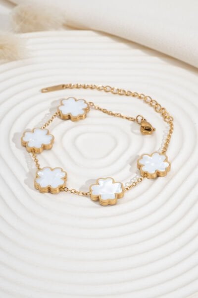 ÇELİK SEDEF TAŞLI YONCA SET