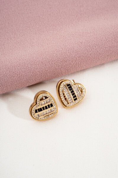 ÇELİK TAŞLI KALP SET