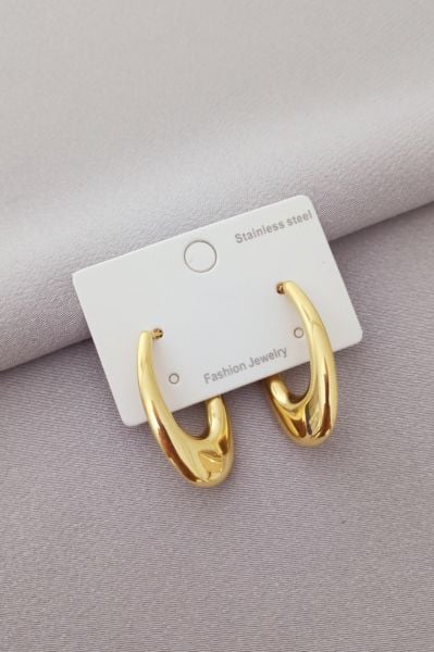 Çelik küpe gold