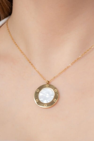 ÇELİK BEYAZ SEDEF TAŞLI SET